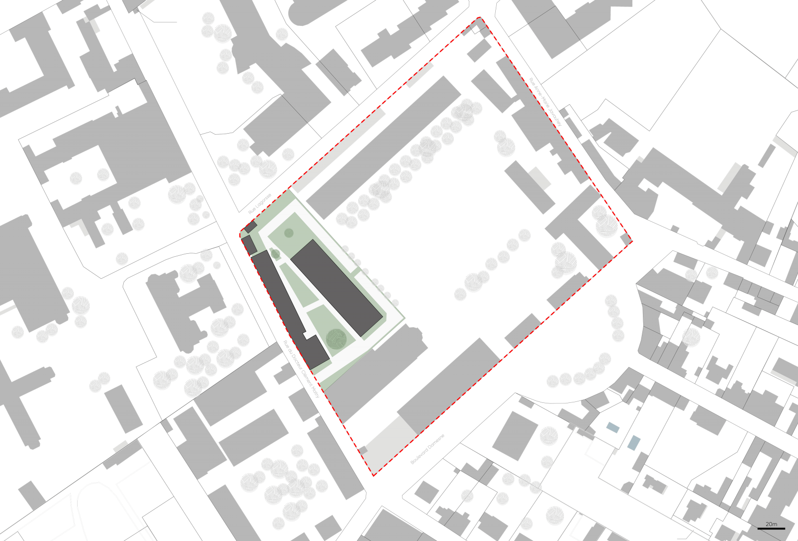 Création d'un IEP en réhabilitation de 2 bâtiments de la caserne Damesme