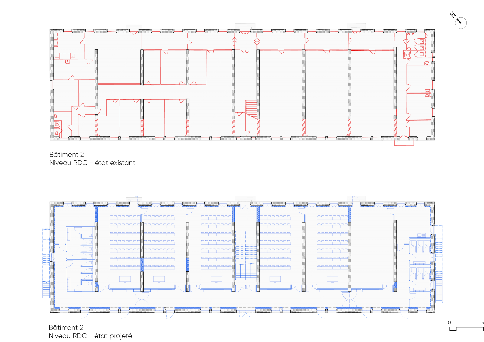 Création d'un IEP en réhabilitation de 2 bâtiments de la caserne Damesme