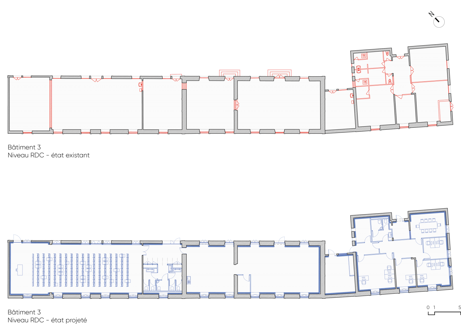 Création d'un IEP en réhabilitation de 2 bâtiments de la caserne Damesme