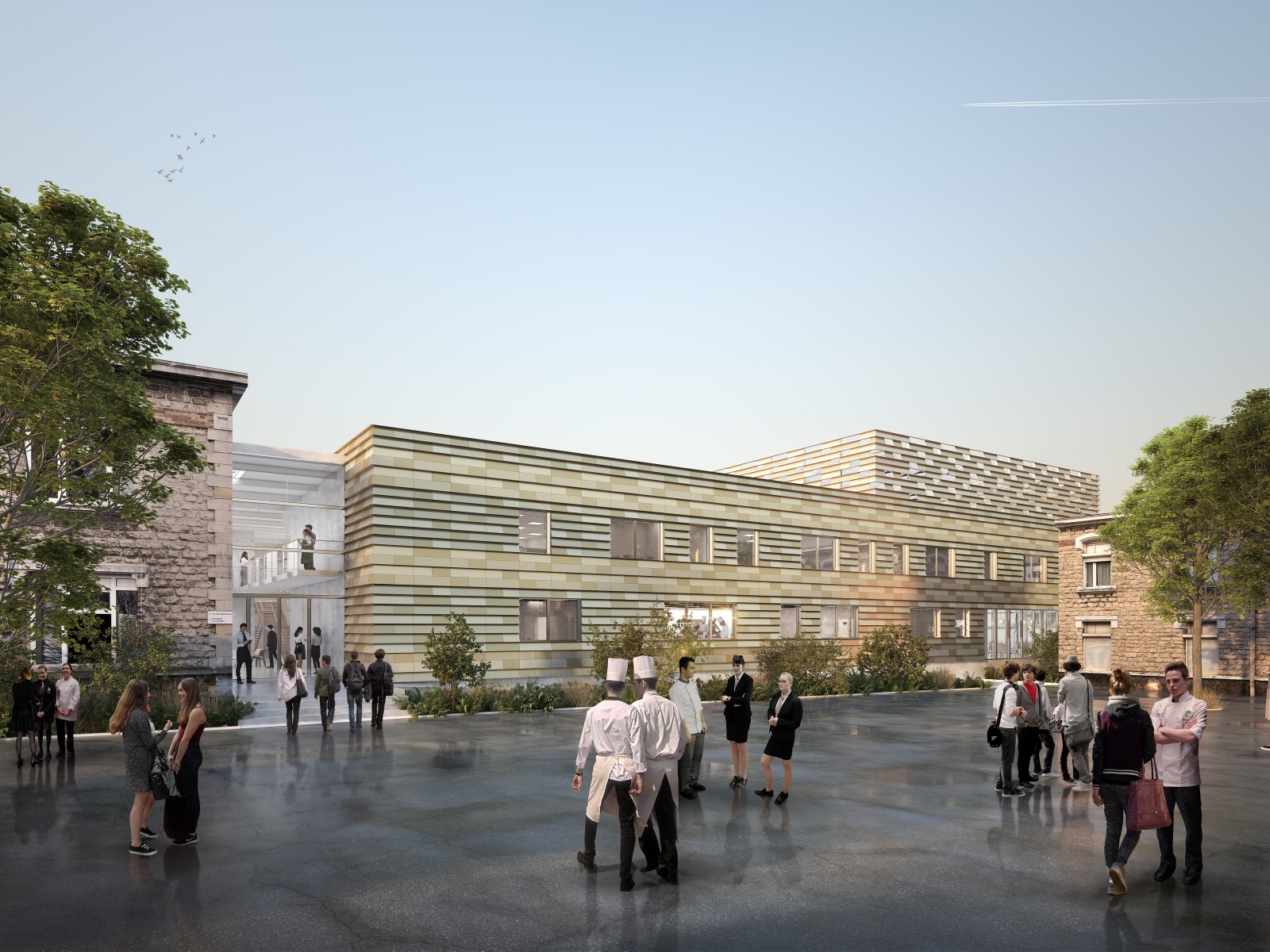 Rehabilitation & extension of Gustave Eiffel hotel and catering school