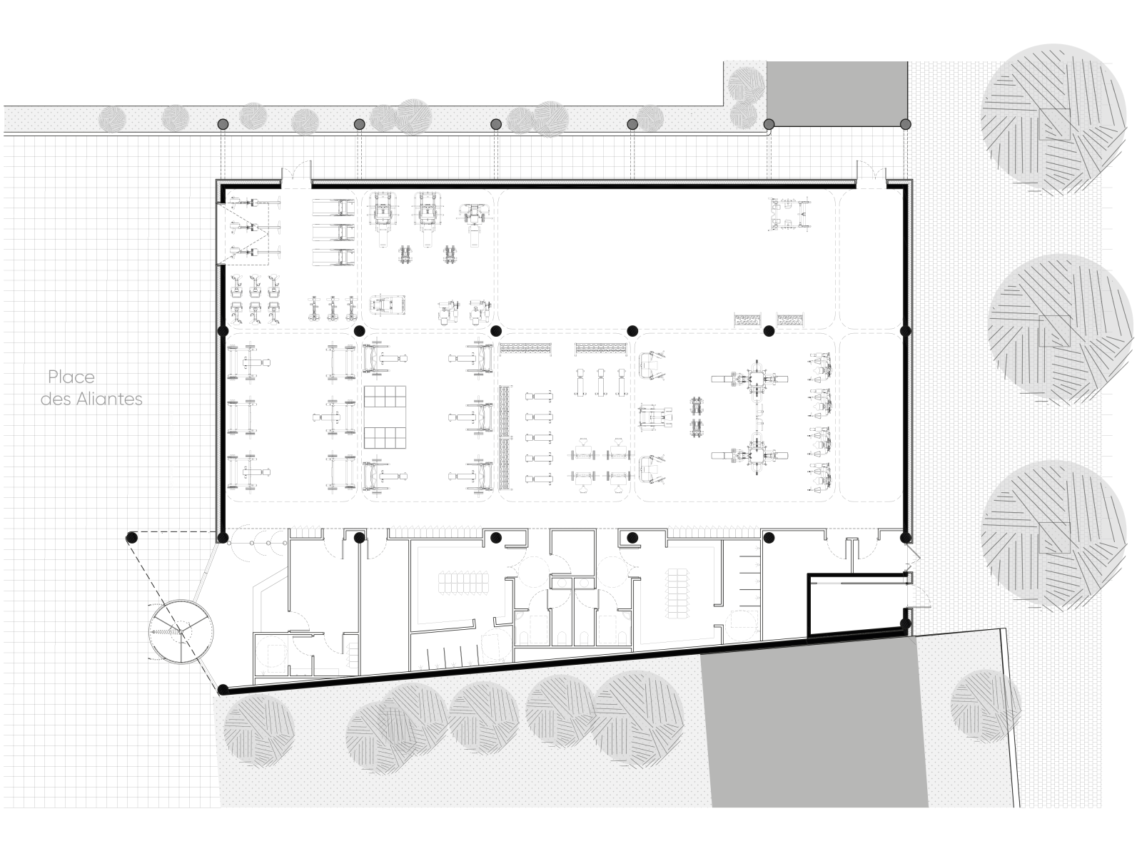 Réhabilitation de la halle de musculation des Blagis